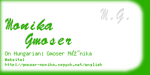 monika gmoser business card